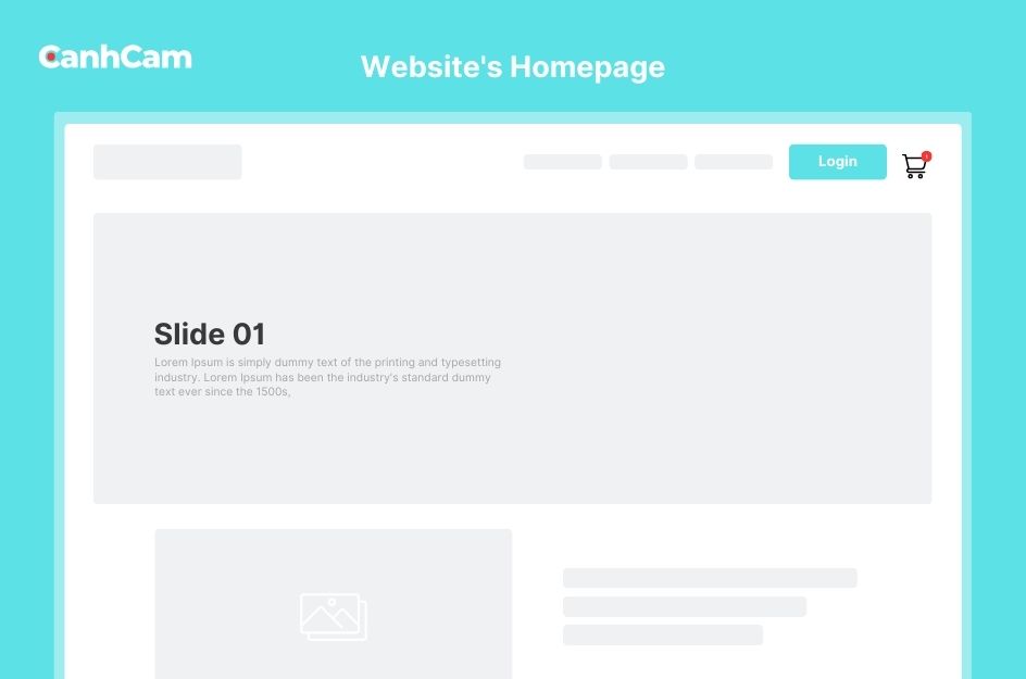 website design homepage